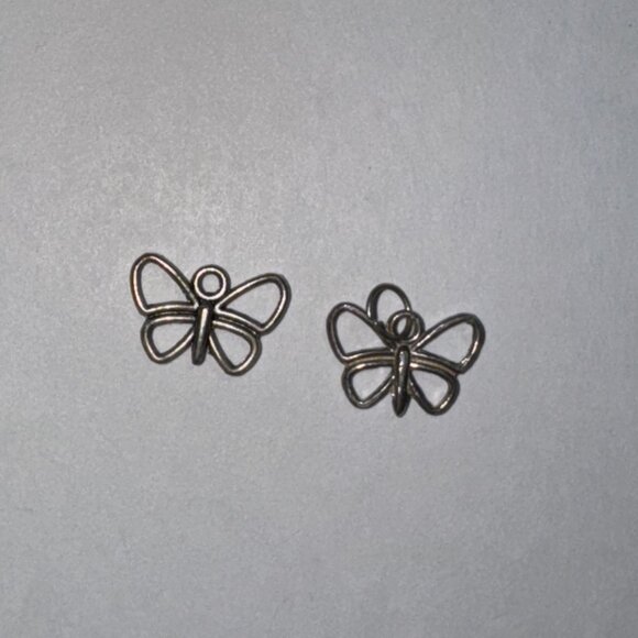 Sterling Silver Small Open Wing Butterfly Pendant - Picture 8 of 16